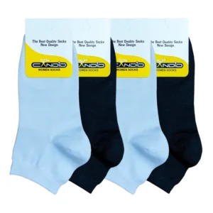 جوراب مدل مچی نخی ساده بسته 4 عددی