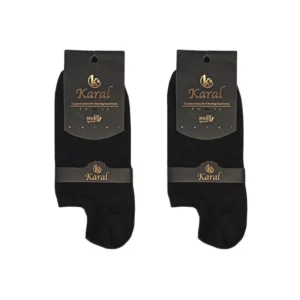 جوراب بدون ساق کارال مدل قوزکی B2 بسته دو عددی